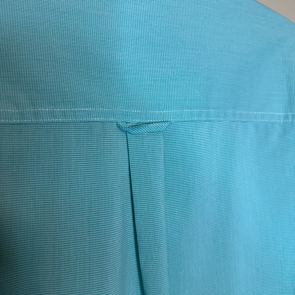 Chaps Ralph Lauren Men’s Button Down Stretch Easy Care Dress Shirt Size XL Green - Picture 6 of 6